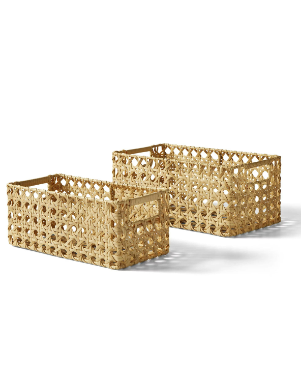 Better Homes & Gardens Natural Cane Weave Basket Set