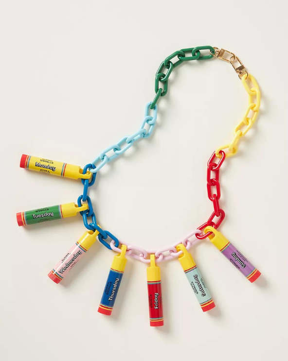 Days of the Week Lip Balm Necklace