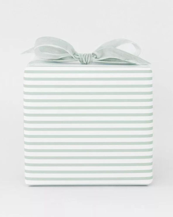 Mint Stripe Gift Wrap