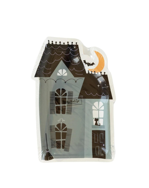 Witching Hour Haunted House Shaped Plate