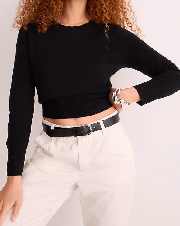 Women’s Cropped Cashmere Sweater