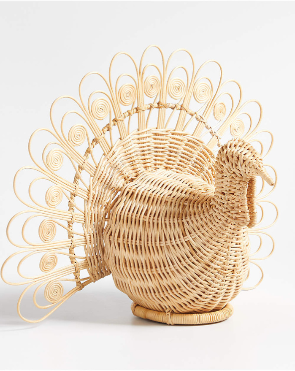 Woven Rattan Decorative Turkey